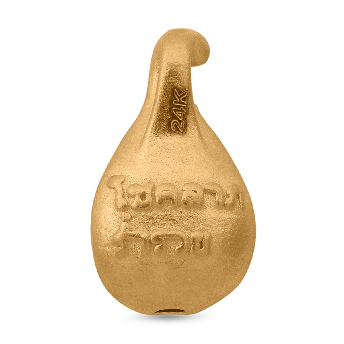 24K Yellow Gold Pixiu Leaf Pendant 24K Yellow Gold Pixiu Leaf Pendant