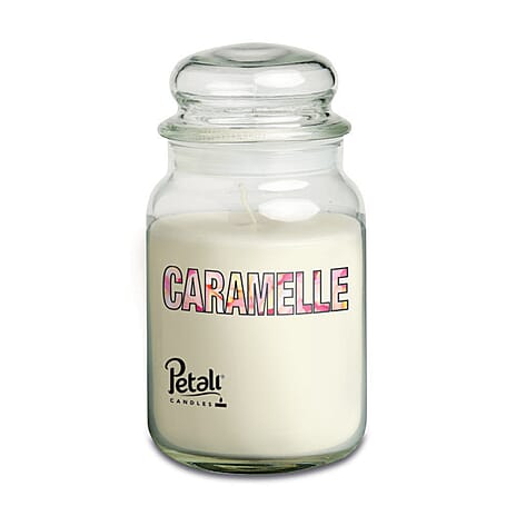 Set of 3 Petali Large Jar Scented Candles - Mixed Berry, Caramel, & Orange & Cinnamon Gift Set