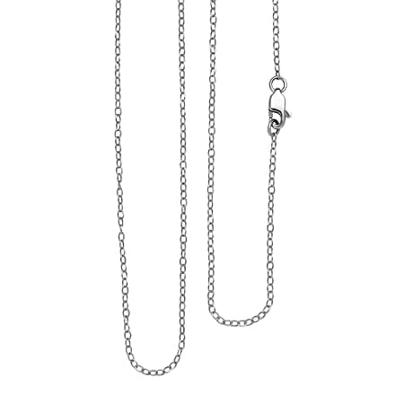 Birthday Mega Deal - 950 Platinum Oval Link Necklace (Size - 20)