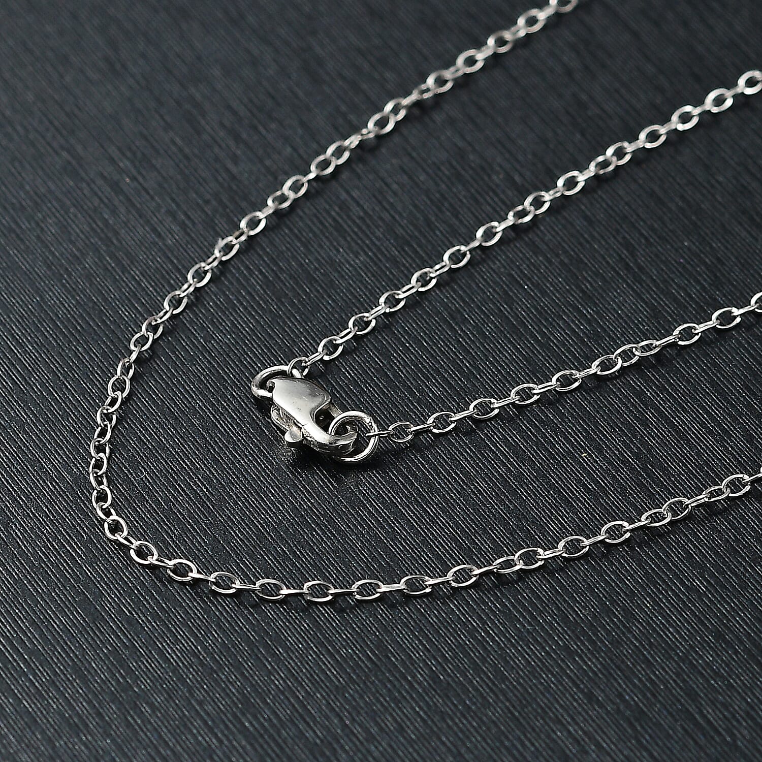 950 Platinum Oval Link Necklace (Size - 20)