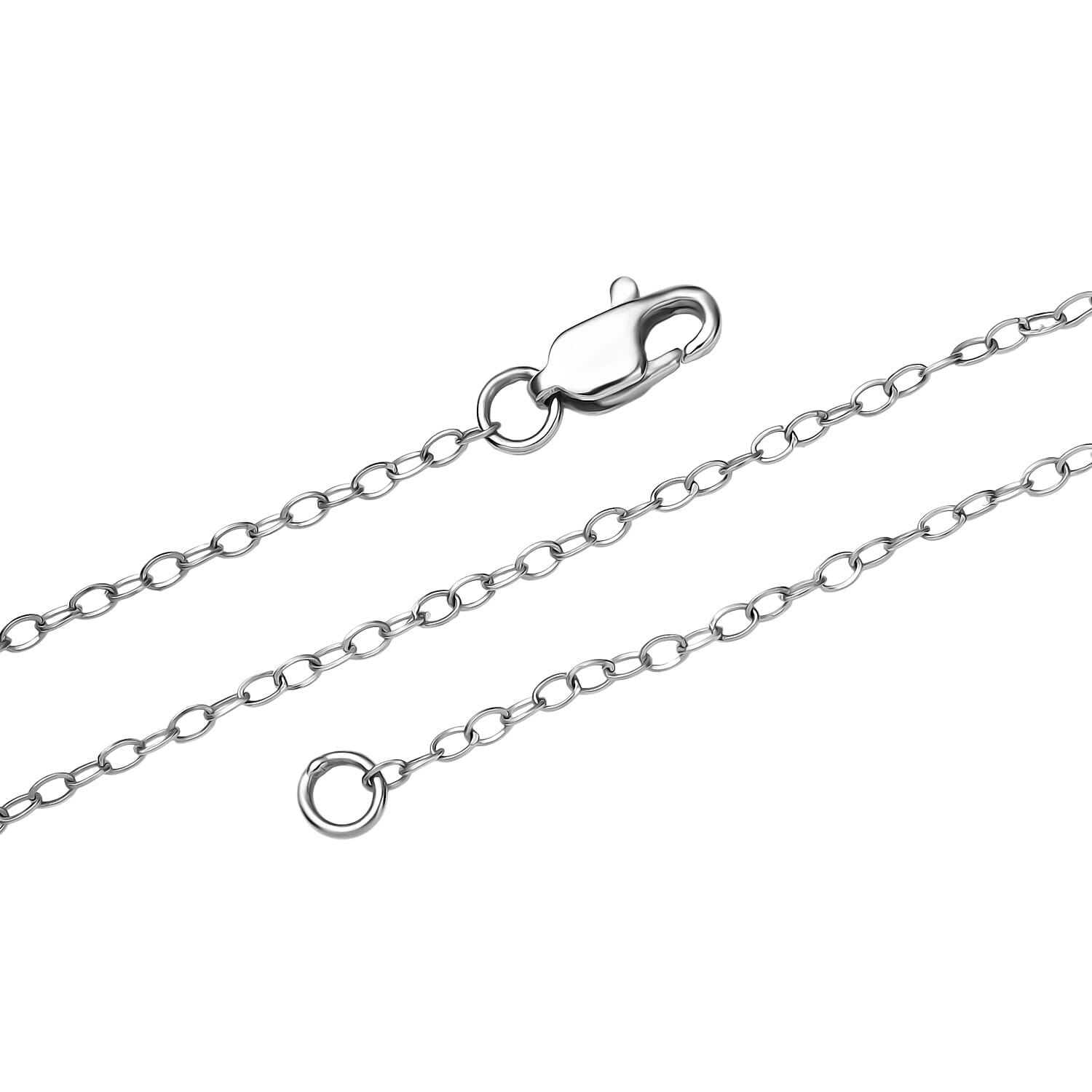 950 Platinum Oval Link Necklace (Size - 20)