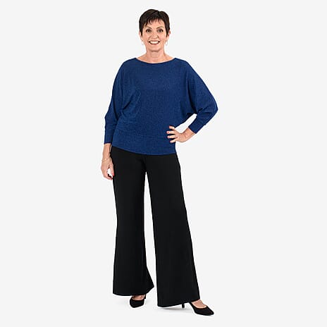 - Maisi Glitter Top (Size XL) - Navy