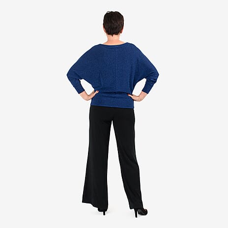 - Maisi Glitter Top (Size XL) - Navy