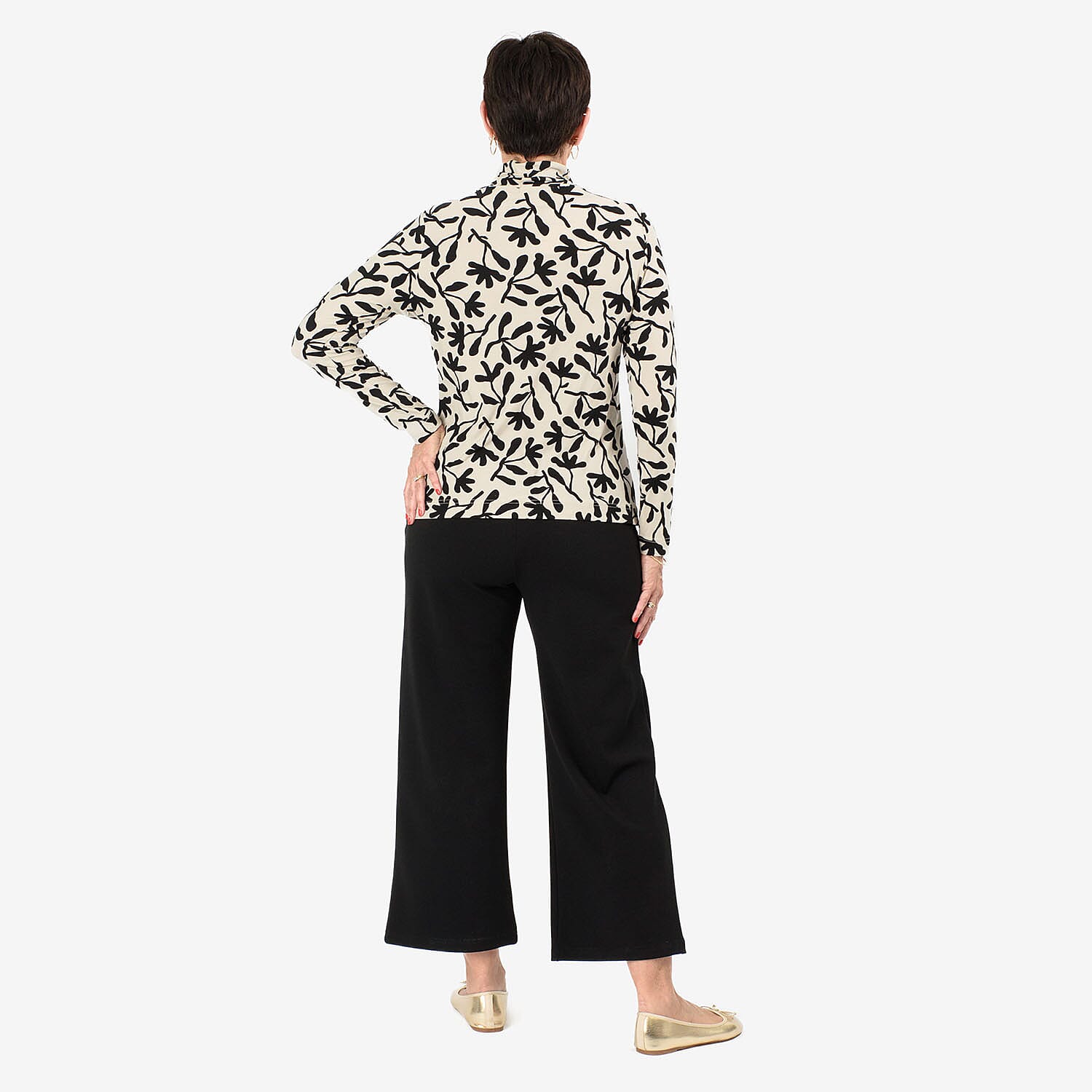 & Maisi Soft Touch Roll Neck Top 