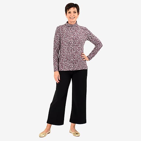 - Maisi Soft Touch Roll Neck Top (Size 8-10) - Purple