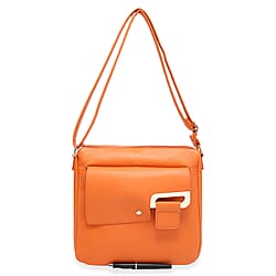 House Of Milano Everyday Crossbody Bag with Flap Closure - Orange