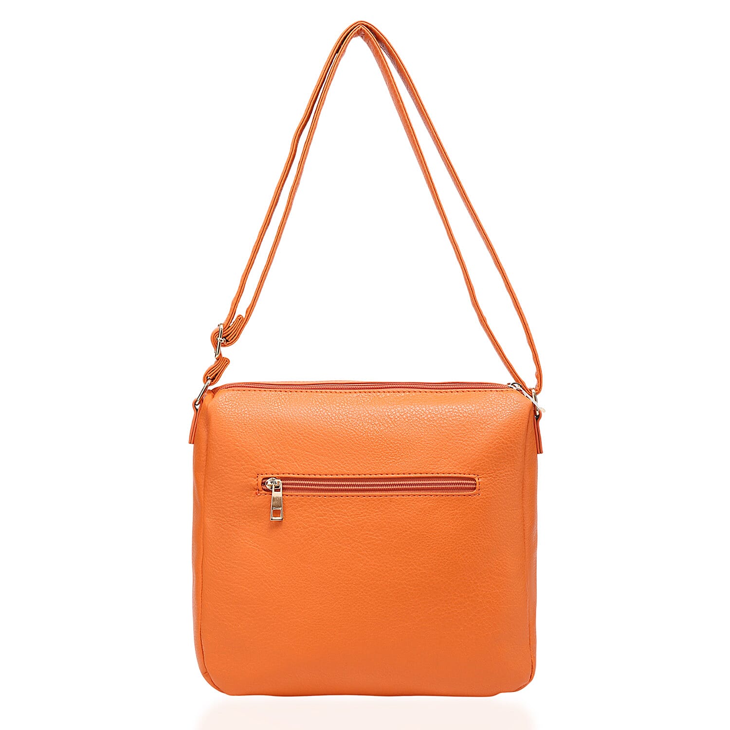 House Of Milano Everyday Crossbody Bag with Flap Closure - Orange