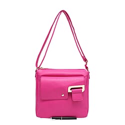 House Of Milano Everyday Crossbody Bag with Flap Closure - Orange