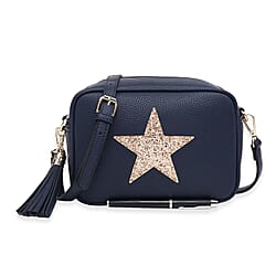 House Of Milano Everyday Crossbody Metallic Star Bag - Black