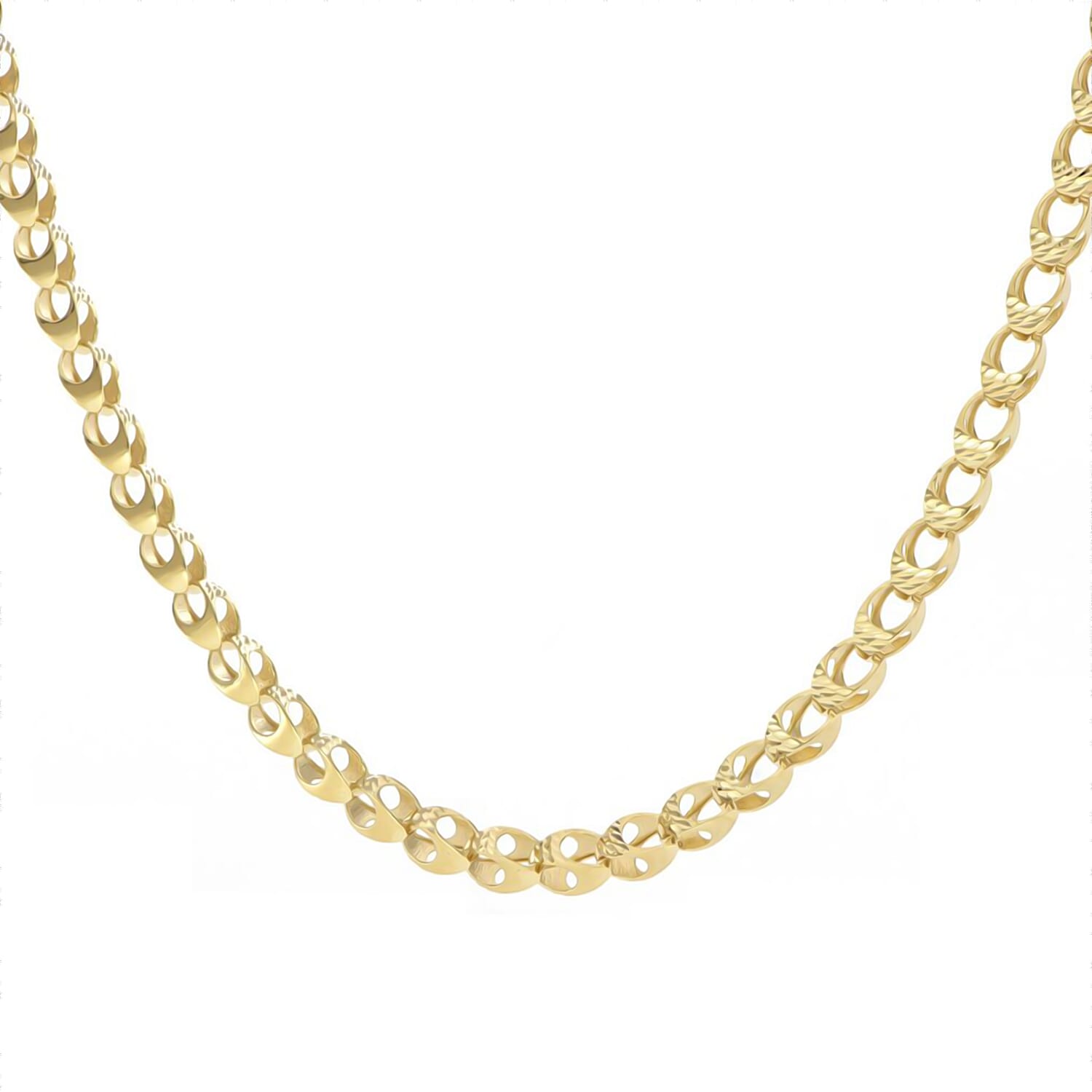 Maestro Collection -9K Yellow Gold Confetti Necklace (Size 20 with Ext) Gold Wt. 13.01 Gms.