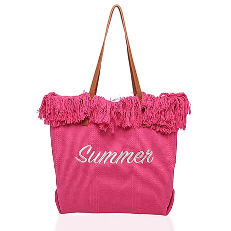 Close Out - House Of Milano SUMMER Tote Bag - Fuchsia