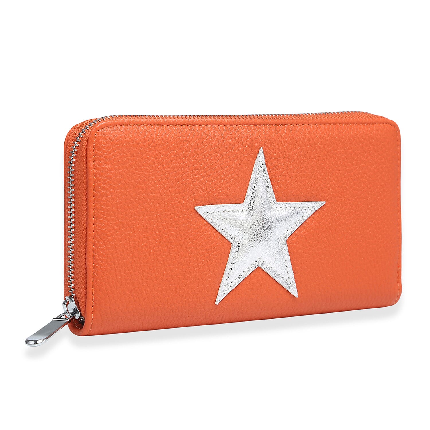 Metallic Star Long Wallet