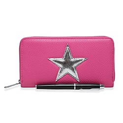 Close Out Deal - House of Milano - Metallic Star Long Wallet - Nude
