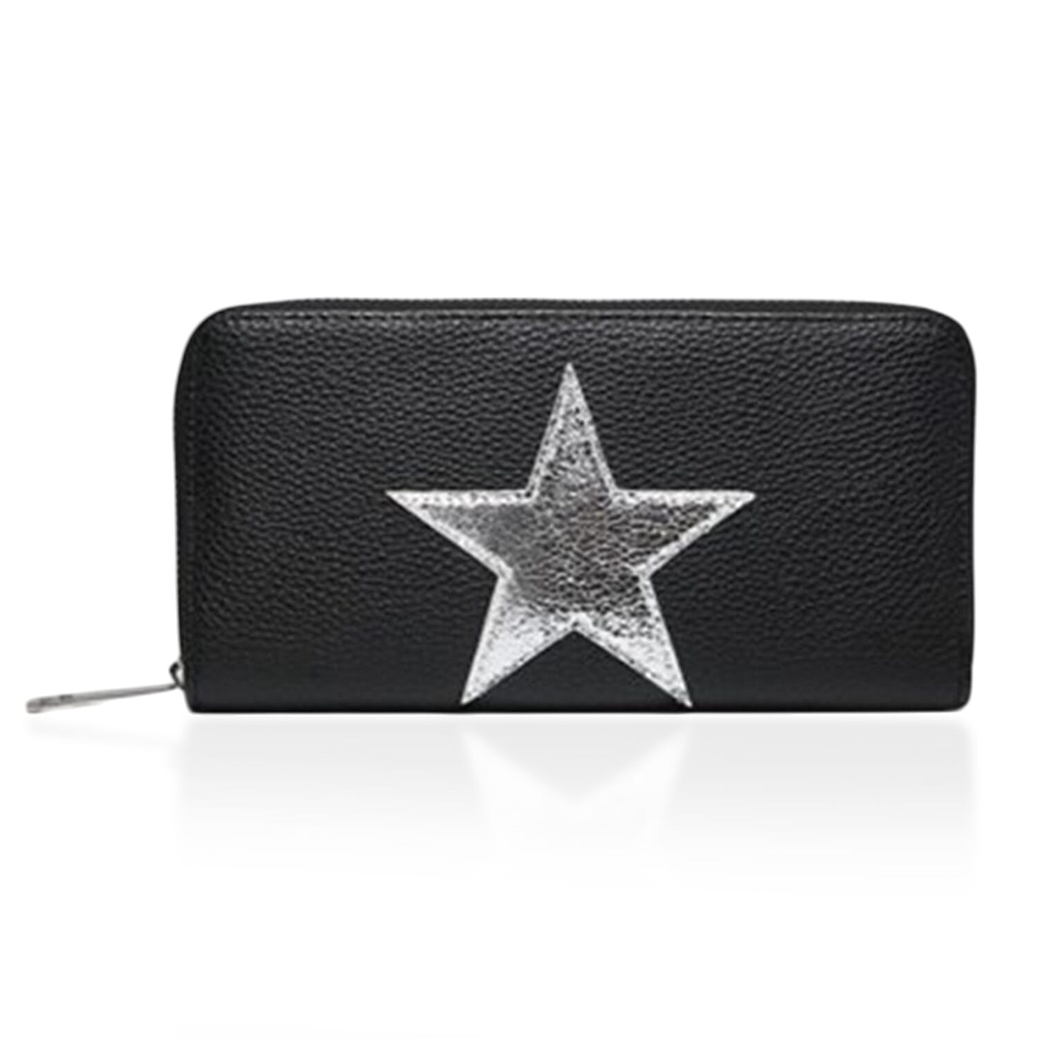 Close Out Deal - House of Milano - Metallic Star Long Wallet - Black