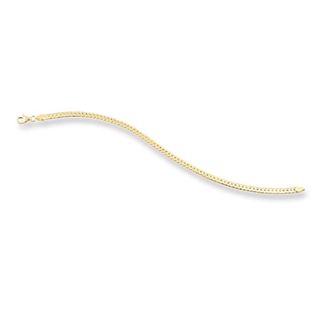 Maestro Collection - 9K Yellow Gold Curb Bracelet (Size - 7.5)