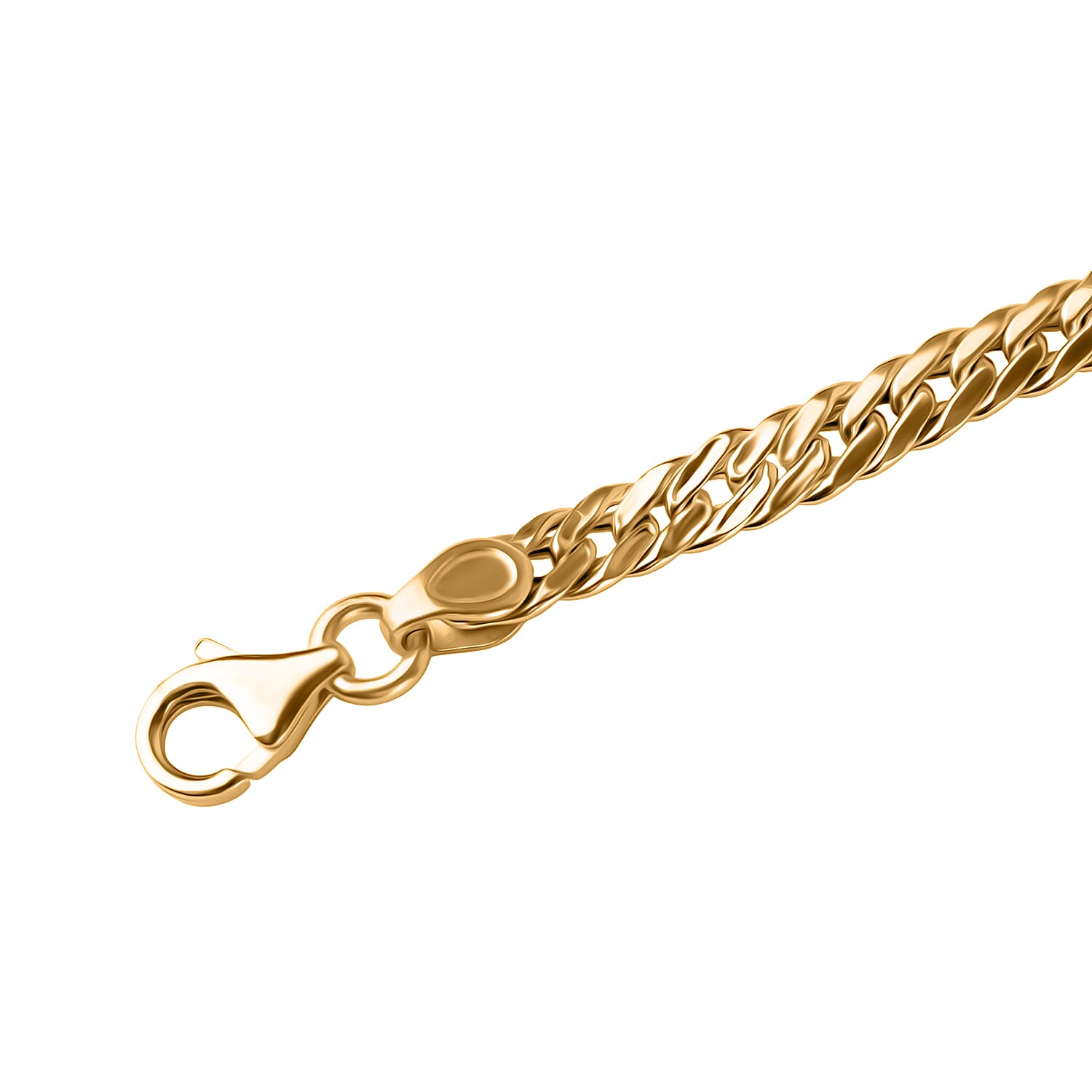 Maestro Collection - 9K Yellow Gold Curb Bracelet (Size - 7.5)