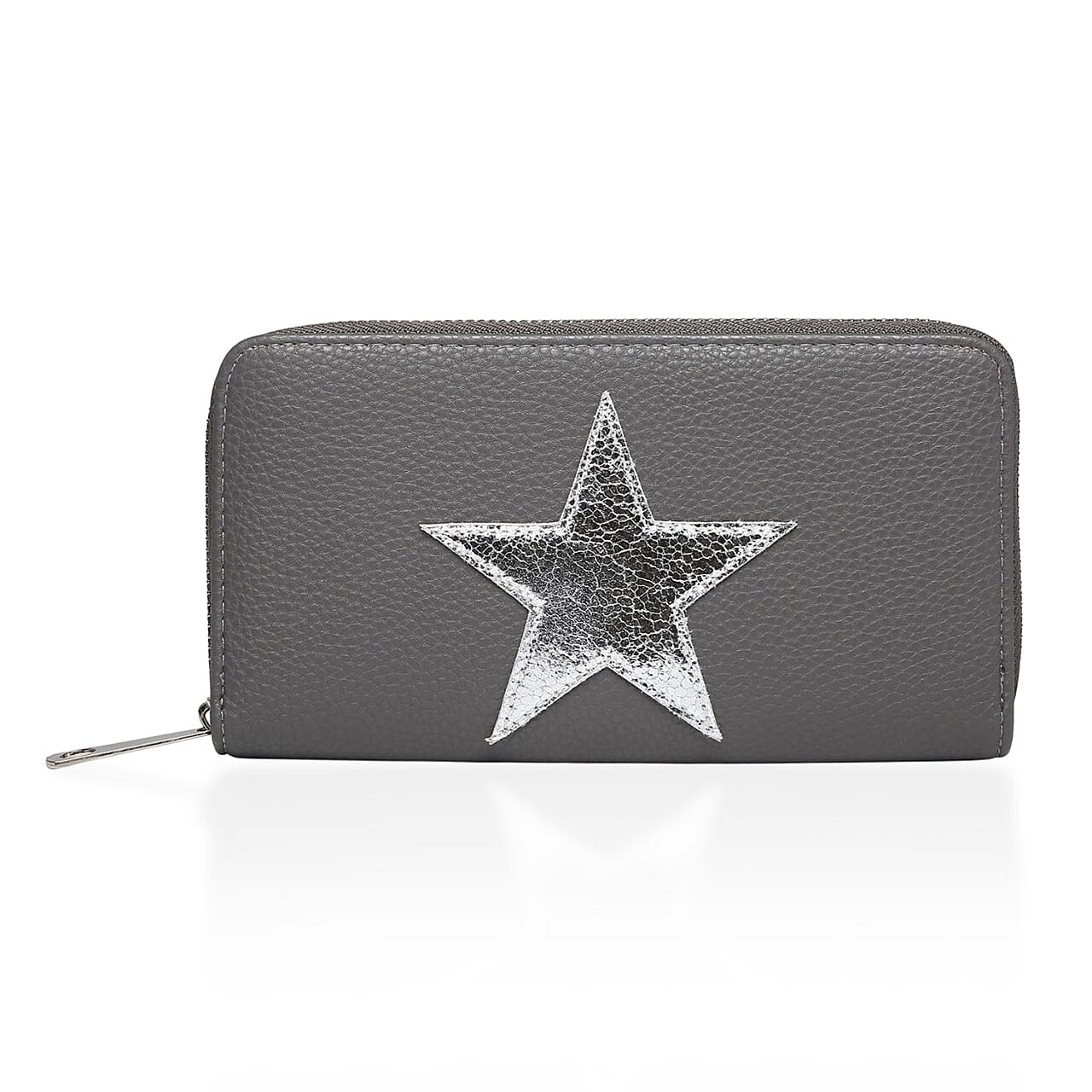 Close Out Deal - House of Milano - Metallic Star Long Wallet - Dark Gray