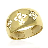 9K Yellow Gold Clover Ring
