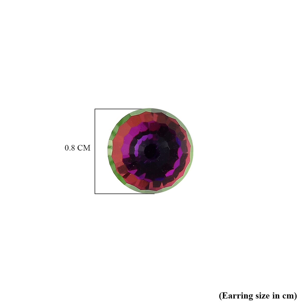 NY Closeout Deal Vitrail Swarovski Crystal Earring Sterling Silver 6.45 Ct.