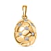 LUXURIANT Lab Grown Diamond Egg Inspired Pendant in 18K Vermeil Yellow Gold Plated Sterling Silver