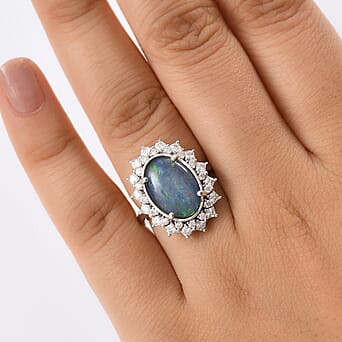https://tjcuk.sirv.com/Products/81/2/8124638/Boulder-Opal-Triplet-Moissanite-Main-Stone-With-Side-Stone-Ring-in-Rho_8124638_2.jpg?w=342&h=342