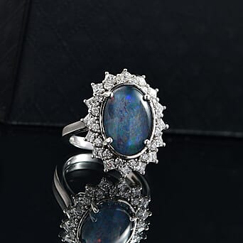 https://tjcuk.sirv.com/Products/81/2/8124640/Boulder-Opal-Triplet-Moissanite-Main-Stone-With-Side-Stone-Ring-in-Rho_8124640_1.jpg?w=342&h=342