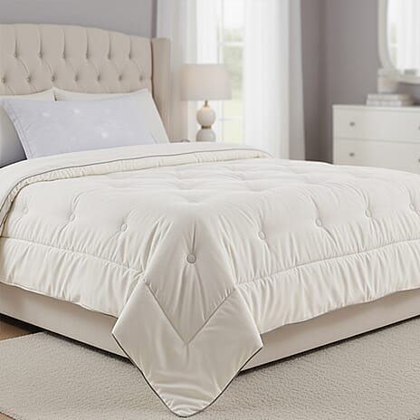 Hush Haven Silk Blend - 20%  Patterned Duvet - All Season Quilt (Size King)