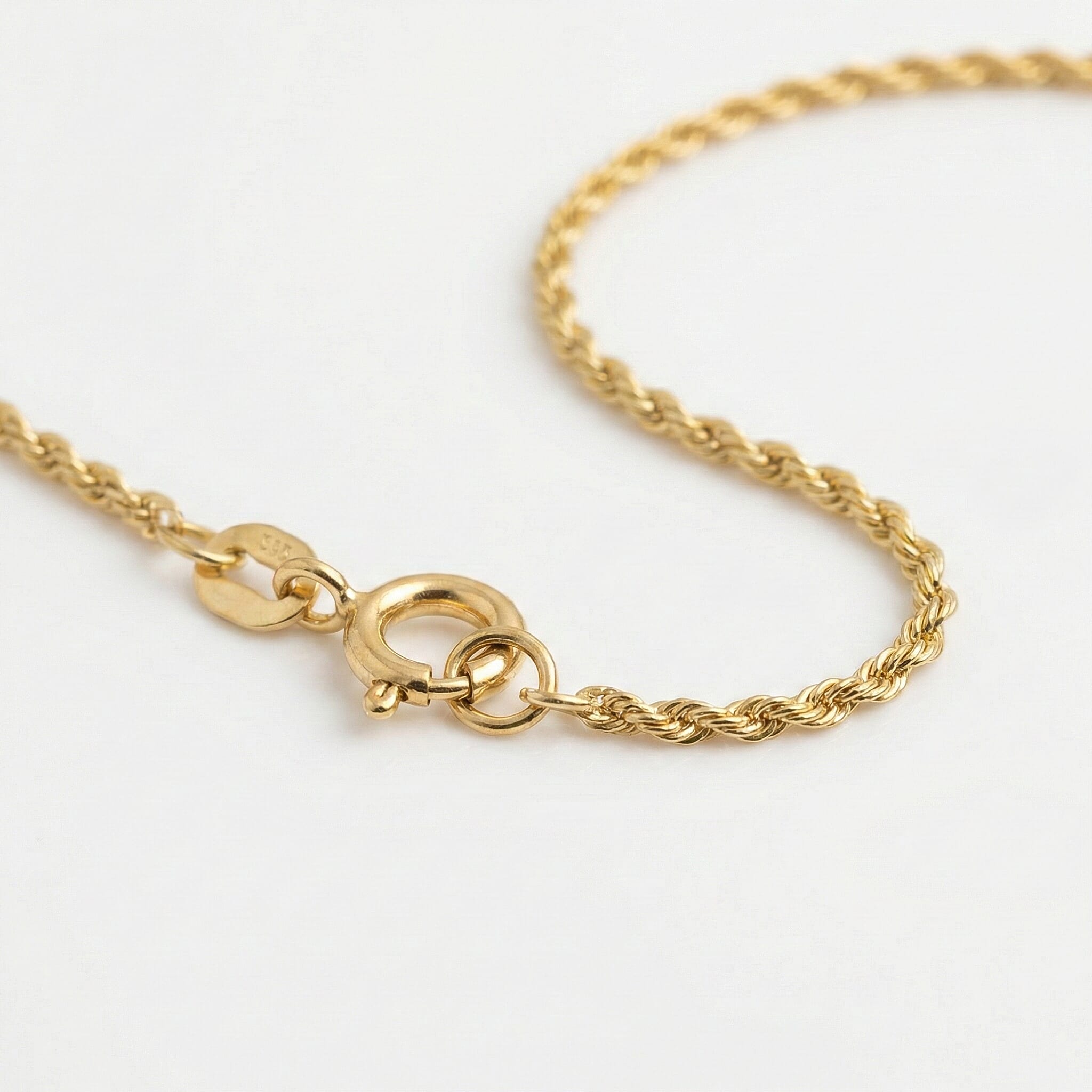 Maestro Collection - Italian Made 9K Yellow Gold Rope Necklace (Size 18)