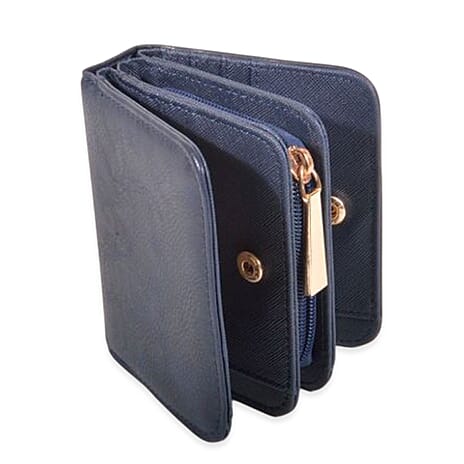 IW Leatherette Wallet - Navy