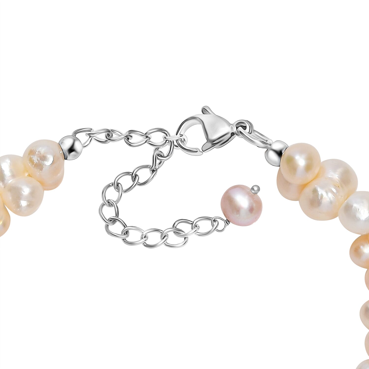 Multi Color Fresh Water Pearl Bracelet (Size - 7.5-2 Ext) 120.00 Ct. Multi Color Fresh Water Pearl Bracelet (Size - 7.5-2 Ext) 120.00 Ct.