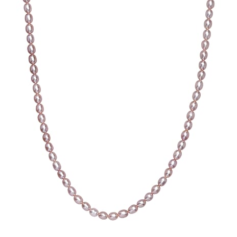 High Luster Fresh Water Pearl Necklace (Size - 20-2 Ext) in 18K Vermeil Yellow Gold Plated Sterling Silver