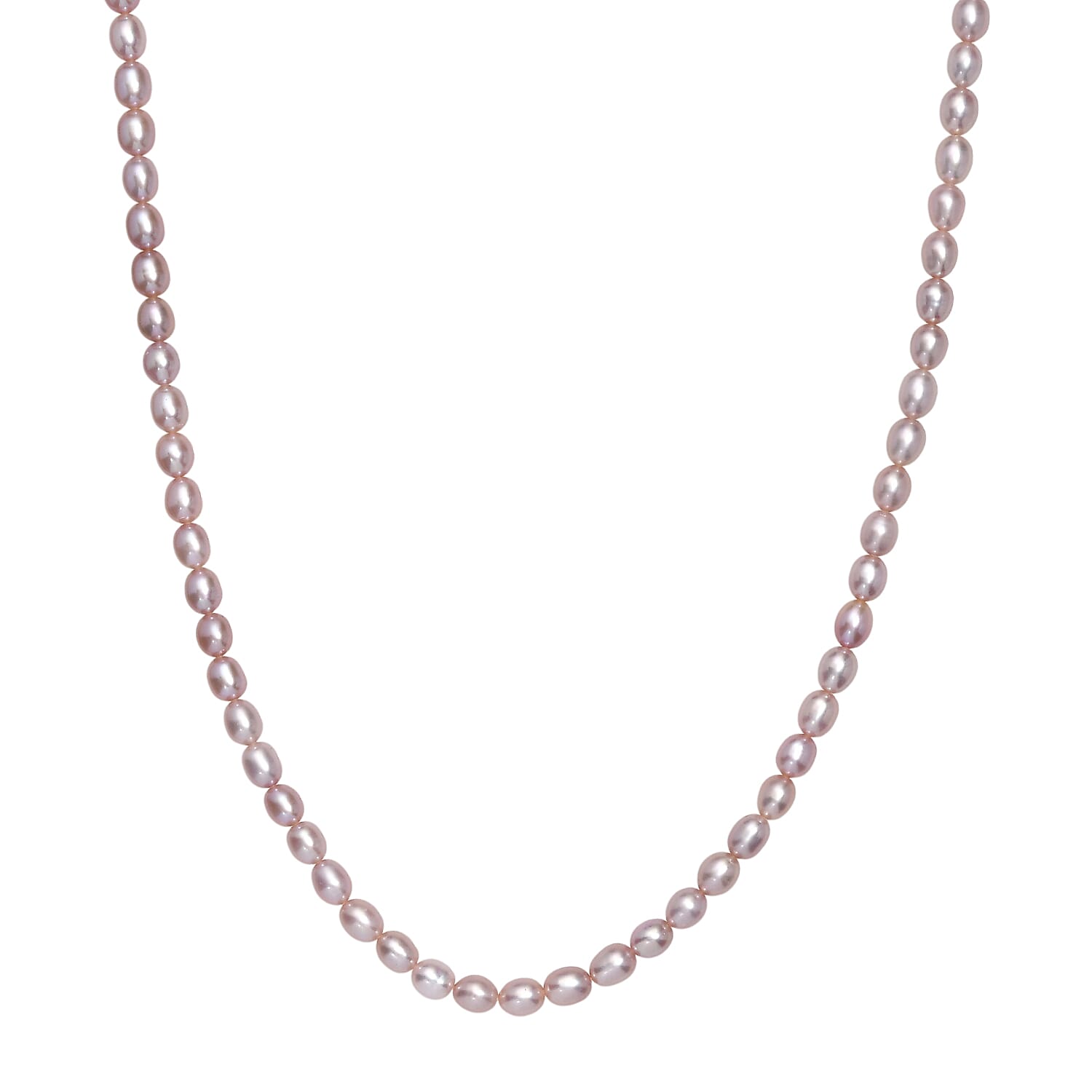 Lavender Pearl Necklace (Size - 20-2 Ext) in 18K Vermeil Yellow Gold Plated Sterling Silver Lavender Pearl Necklace (Size - 20-2 Ext) in 18K Vermeil Yellow Gold Plated Sterling Silver
