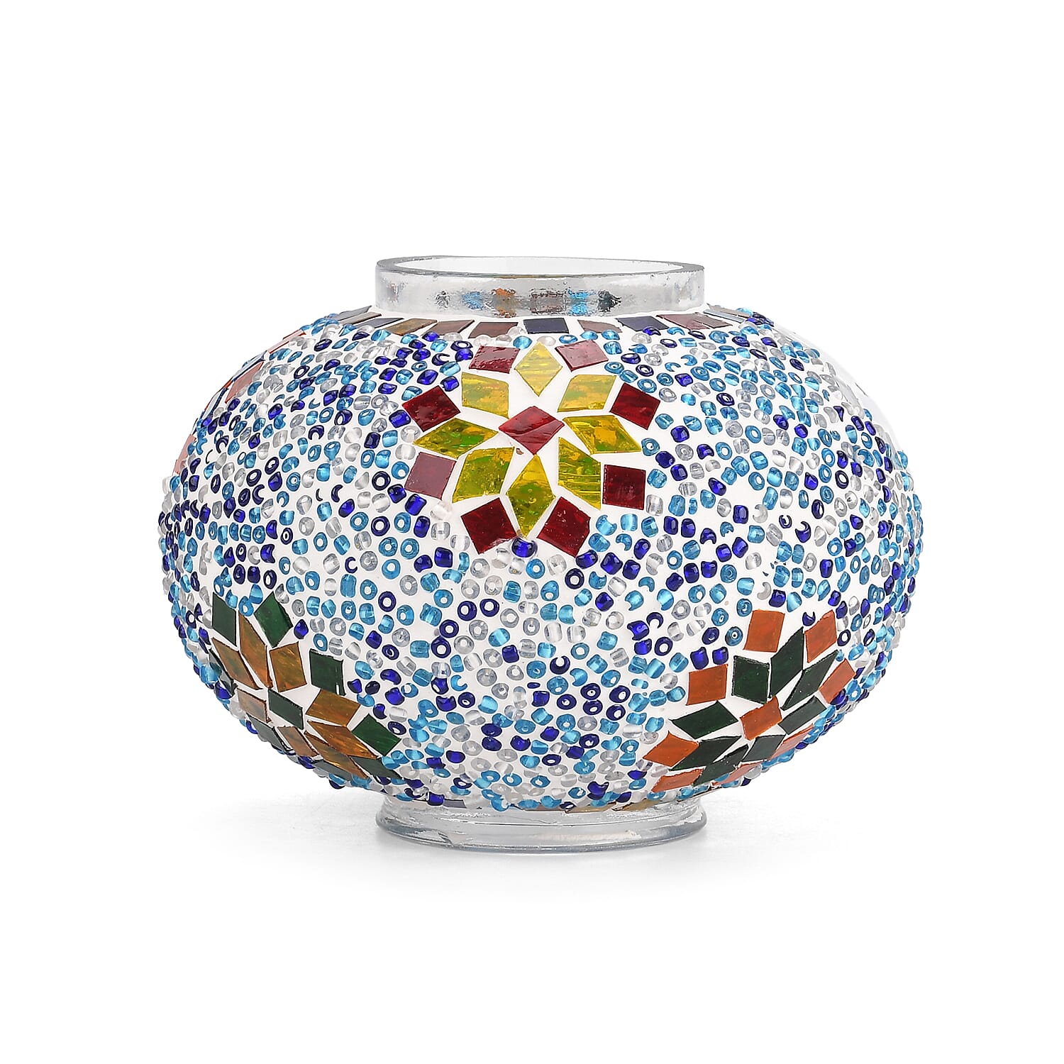Handmade Moroccan Style Mosaic Table Lamp - Multicolour