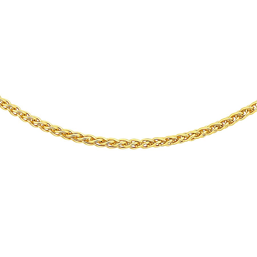 Close Out Deal - 9K Yellow Gold Mini Spiga Chain (Size - 20) with Spring Ring Clasp Close Out Deal - 9K Yellow Gold Mini Spiga Chain (Size - 20) with Spring Ring Clasp
