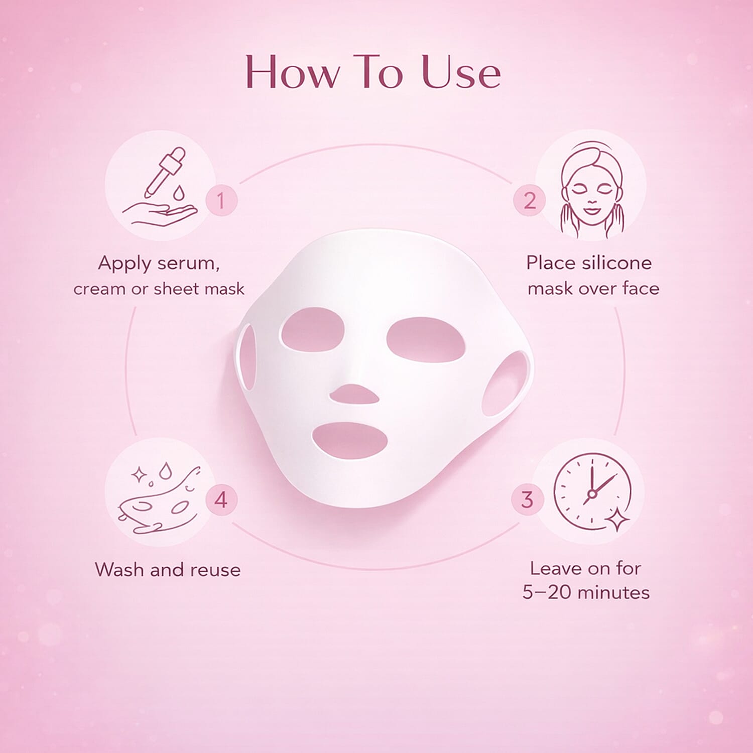 Beautical Reusable Silicone Mask