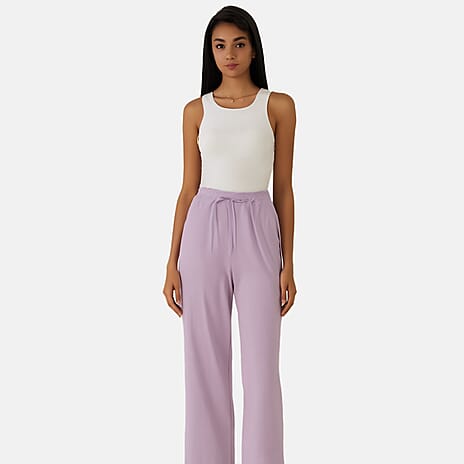 Anamor Womens 25 Inch Ankle Grazer Trousers (Size XL-XXL) - Lavender