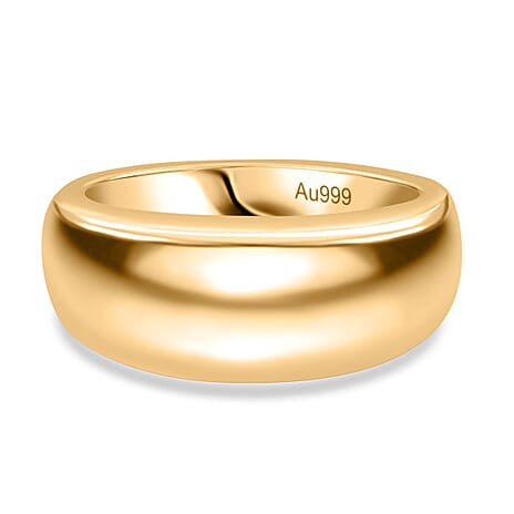 24K Yellow Gold Dome Ring