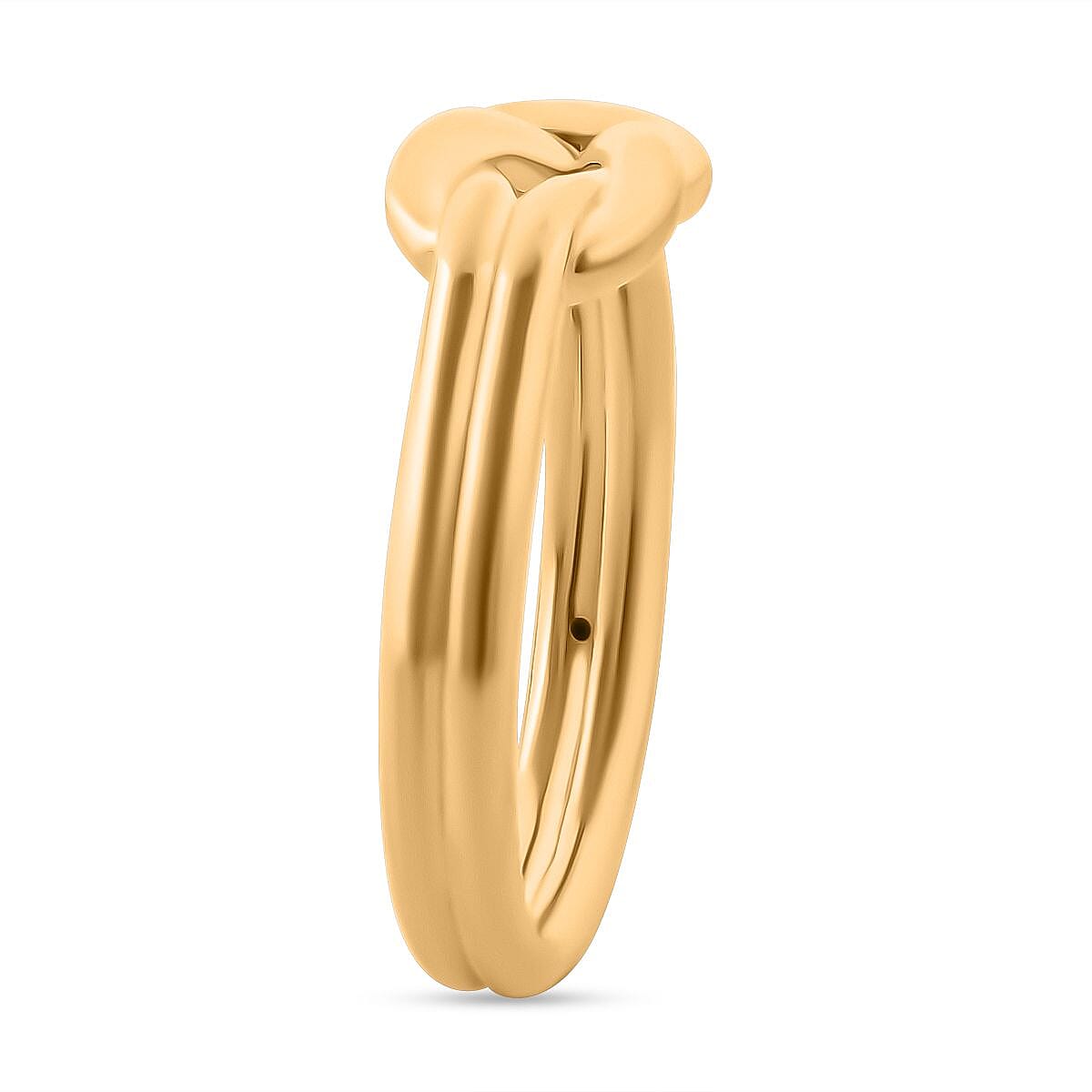 Designer Inspired - 24K Yellow Gold (99.99% Purity) Knot Ring