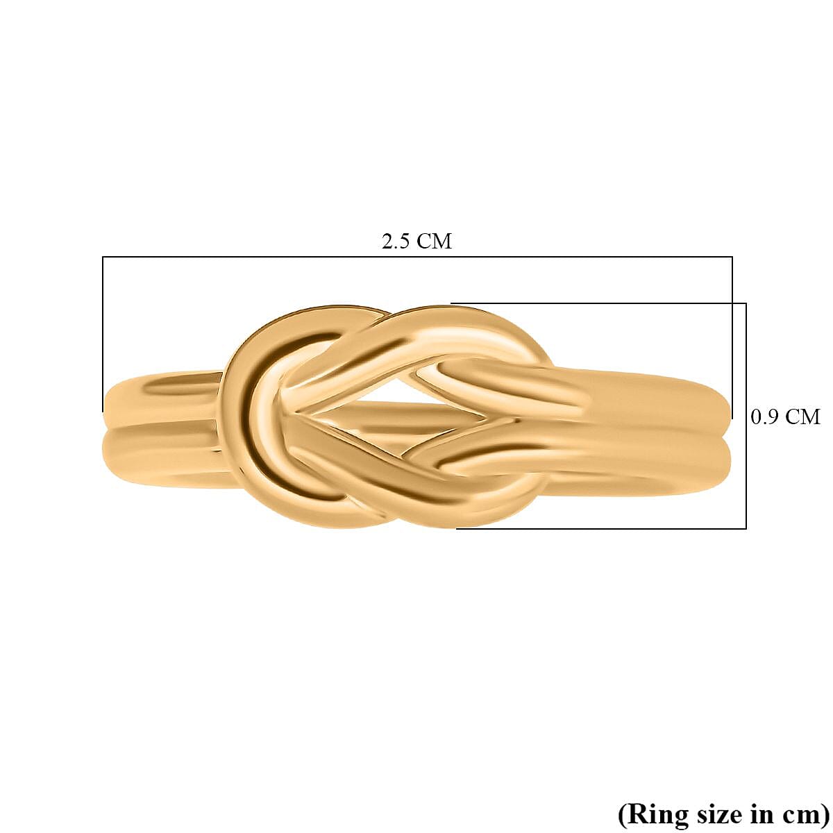 Designer Inspired - 24K Yellow Gold (99.99% Purity) Knot Ring