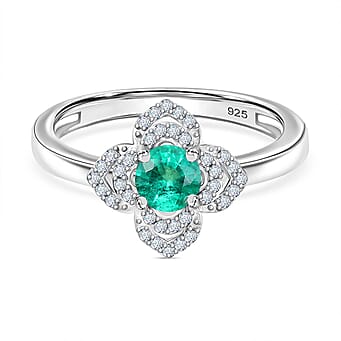 https://tjcuk.sirv.com/Products/81/2/8128537/Colombian-Emerald-White-Zircon-Main-Stone-With-Side-Stone-Ring-in-Rhod_8128537.jpg?w=342&h=342