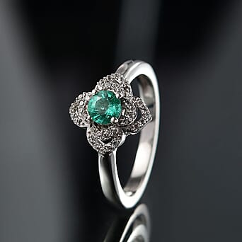 https://tjcuk.sirv.com/Products/81/2/8128537/Colombian-Emerald-White-Zircon-Main-Stone-With-Side-Stone-Ring-in-Rhod_8128537_1.jpg?w=342&h=342