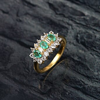https://tjcuk.sirv.com/Products/81/2/8128701/Colombian-Emerald-White-Zircon-Fancy-Ring-in-18K-YG-VermeilSterling-Si_8128701_1.jpg?w=342&h=342