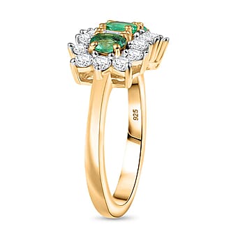 https://tjcuk.sirv.com/Products/81/2/8128701/Colombian-Emerald-White-Zircon-Fancy-Ring-in-18K-YG-VermeilSterling-Si_8128701_3.jpg?w=342&h=342
