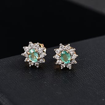 https://tjcuk.sirv.com/Products/81/2/8128741/Colombian-Emerald-White-Zircon-Main-Stone-With-Side-Stone-Earring-in-1_8128741_1.jpg?w=342&h=342