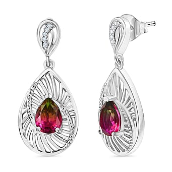 https://tjcuk.sirv.com/Products/81/2/8128971/Watermelon-Quartz-Triplet-White-Zircon-Dangling-Earring-in-Rhodium-Ove_8128971.jpg?w=342&h=342