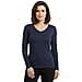 Pure & Natural V-Neck Fleece Lined Top