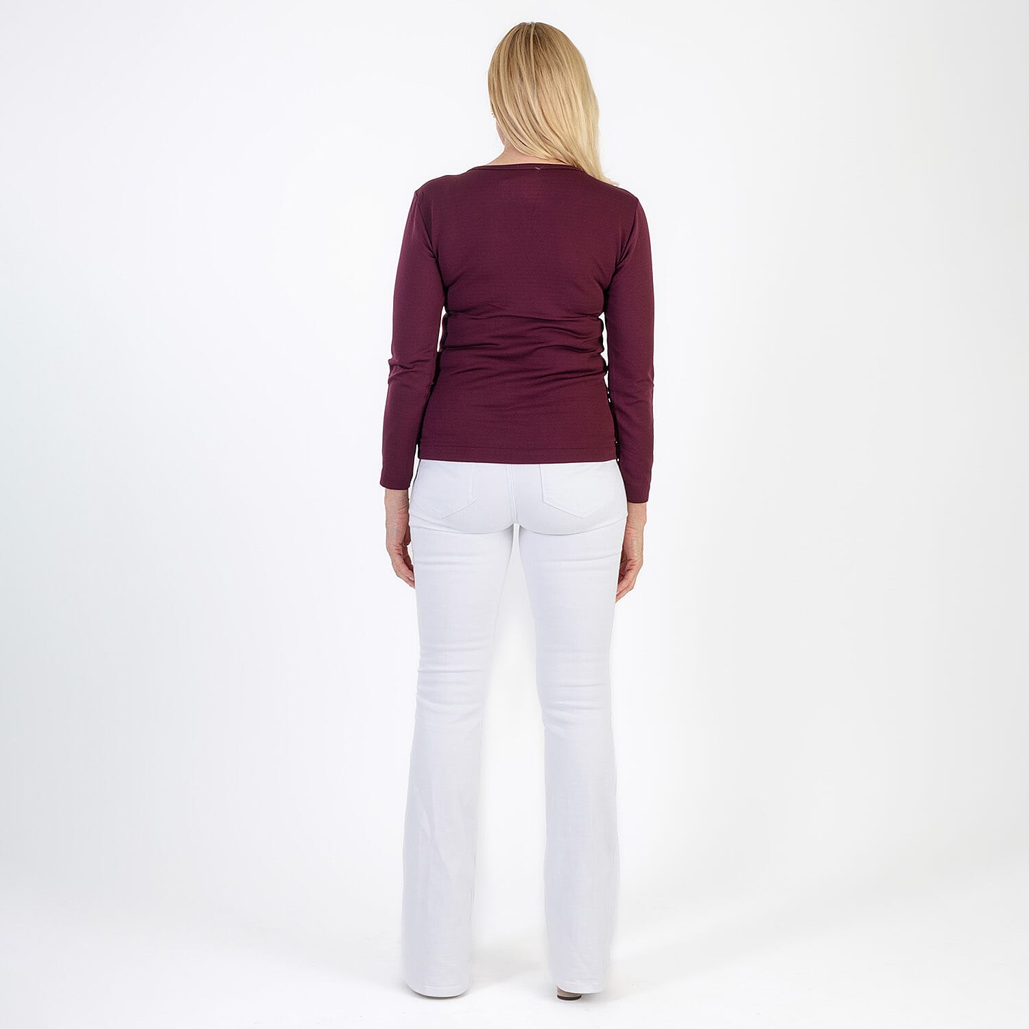 Pure & Natural V-Neck Fleece Lined Top
