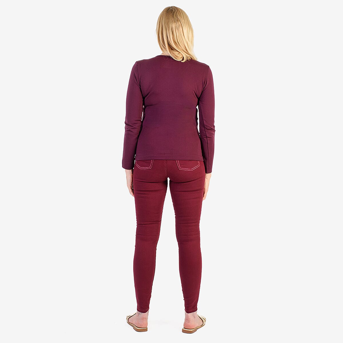 Pure & Natural Round Neck Fleece Lined Top 
