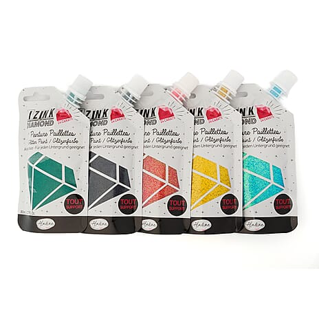 Izink 24 Carats Glitter Paste Bundle x 5 - Collecion 1