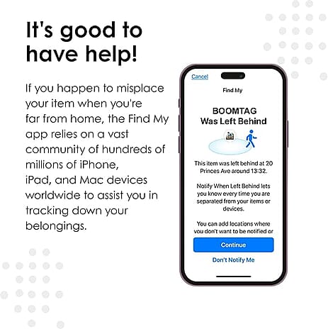 Smart Tag (Work with Apple Find My) Black